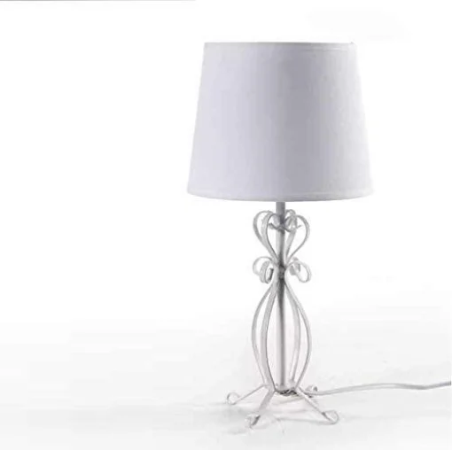 SHABBY LAMPADA LUMETTO CON STRUTTURA IN METALLO BIANCO 18 X 36 CM - MAURY'S