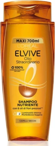 SET 2 SHAMPOO ELVIVE OLIO STRAORDINARIO IN FORMATO DA 700 ML PER CAPELLI SECCHI - L'ORÉAL PARIS