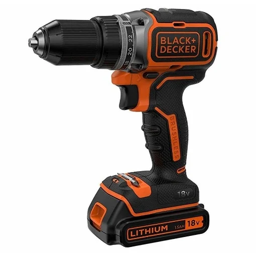 BLACK + DECKER TRAPANO AVVITATORE BRUSHLESS BATTERIA LITIO18V VALIGETTA - HIGH-TECH