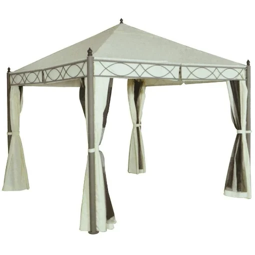SANTO DOMINGO GAZEBO IN ACCIAIO 3 X 3 METRI - GALILEO