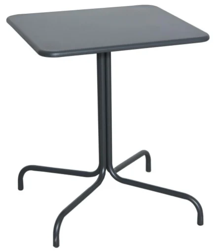 BISTROT STREET TAVOLO IN ACCIAIO 60 X 60 X H 70 CM BLACK - PROGARDEN