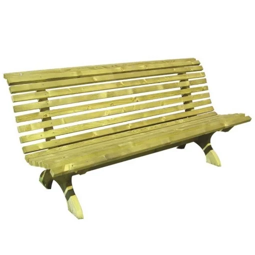 PANCHINA IN LEGNO 3 POSTI LASA GREEN PARK 180X65X80 - MAURY'S