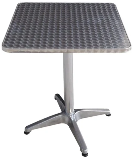 ALU SQUARE TAVOLO BAR IN ALLUMINIO 60 X 60 X H 70 CM - IPAE PROGARDEN