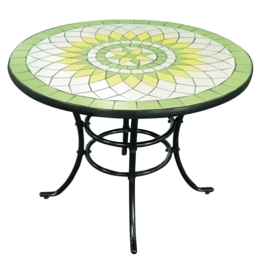 LIMONAIA TAVOLO TONDO CON DECORO A MOSAICO 92 X H 72 CM - IPAE PROGARDEN