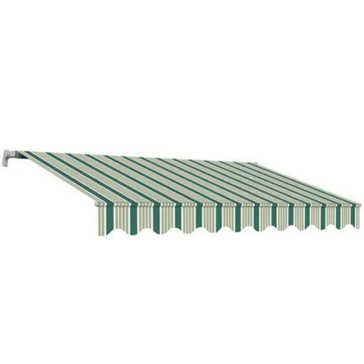 TENDA DA SOLE COMPLETA DI BRACCI E STAFFE DI MONTAGGIO 250 X 200 CM VERDE/BEIGE - KOMBO