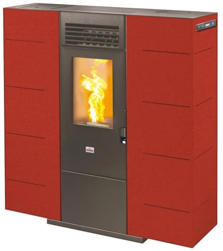 STUFE PELLET QUEEN SLIM 6 BORDEAUX - ALA