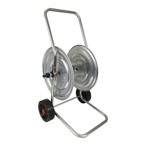 AVVOLGITUBO ZINCATO PER GIARDINO 51 X 37 X H 38 CM COMPLETO DI RACCORDI - MAURY'S