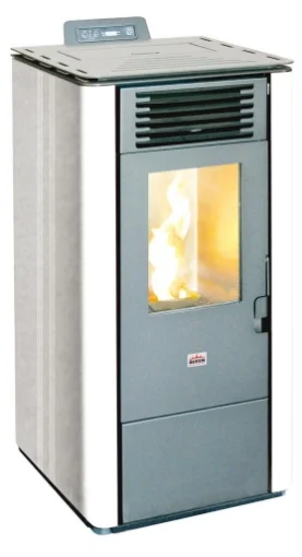 AMG STUFA A PELLET QUEEN 8 BIANCA 44 X 48 X H92 CM - ALA