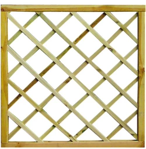 LASA PANNELLO GRIGLIATO IN LEGNO DI PINO NATURALE 90 X 90 CM - BRIXO