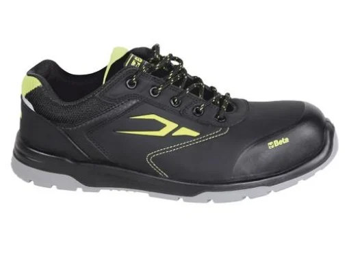 SCARPE BASSE ANTINFORTUNISTICA BETA N° 44 IN COLORE NERO E GIALLO