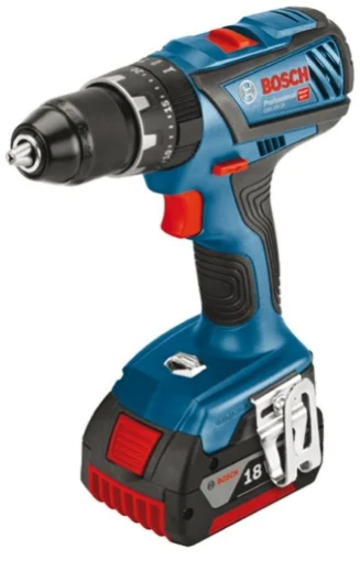 BOSCH GSB TRAPANO AVVITATORE A PERCUSSIONE CON 2 BATTERIE DA 2 AMPERE 18 VOLT - HIGH-TECH