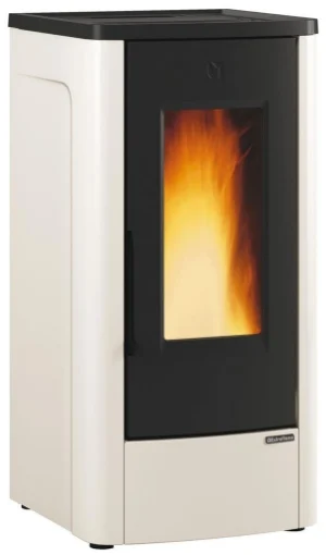 DAHIANA EXTRAFLAME STUFA A PELLET COLORE AVORIO E NERO 10 KW - MAURY'S