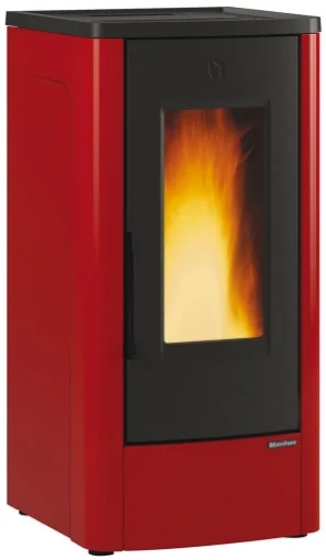 DAHIANA EXTRAFLAME STUFA A PELLET COLORE BORDEAUX 10 KW - MAURY'S