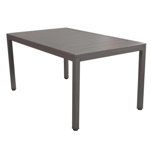 TAVOLO MILO IN ALLUMINIO VERNICIATO TAUPE 150 X 90 X H74 CM - IPAE PROGARDEN