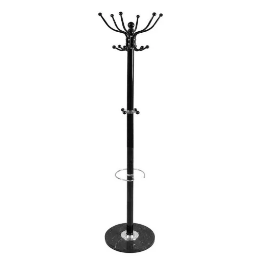 APPENDIABITI CON GANCI IN FERRO H176 CM IN COLORE NERO - MAURY'S