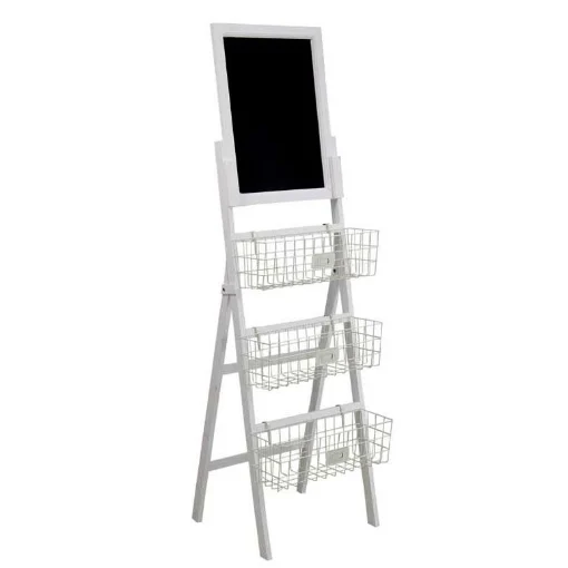 CAVALLETTO LAVAGNA IN LEGNO 49 X 46 X 175 CM BIANCO - MAURY'S