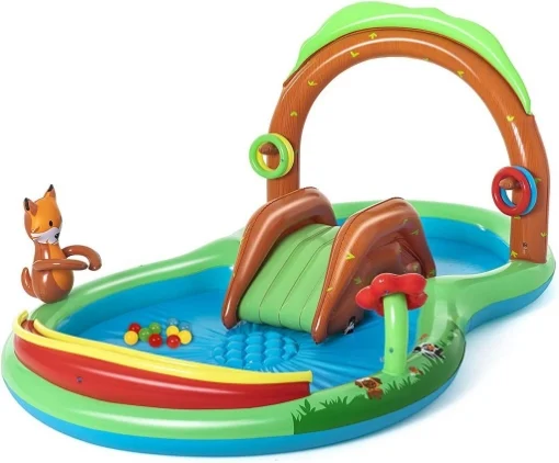 BESTWAY PISCINA PLAY CENTER FREINDLY WOODS CON SPRUZZI 295X199X130 CM