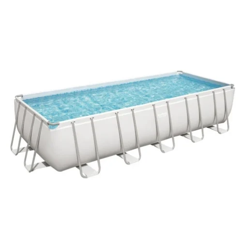 BESTWAY PISCINA FUORI TERRA POWER STEEL RETTANGOLARE 640 X 274 X 132 CM