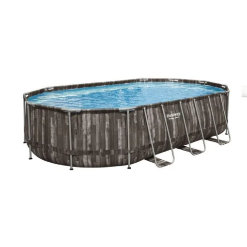 BESTWAY PISCINA FUORI TERRA POWER STEEL COMFORT JET OVALE 610 X 366 X 122 CM - MAURY'S