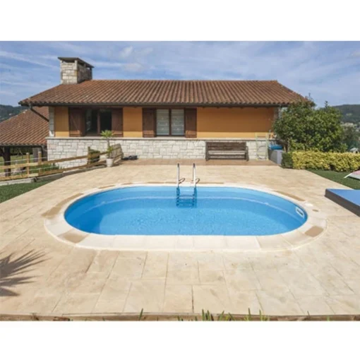 GRE MADAGASCAR PISCINA INTERRATA OVALE CON FILTRO A SABBIA 700 X 320 X 150 CM - MAURY'S
