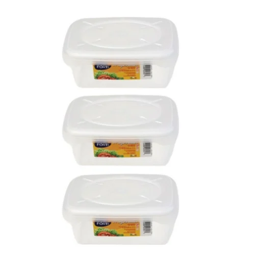 SET 3 CONTENITORI ERMETICI FRIGOBELLA RETTANGOLARI 1,90 LITRI - MAURY'S