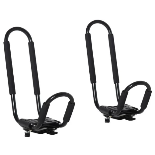 SET 2 STAFFE PORTA KAYAK CON ATTACCO UNIVERSALE 46X 16.5 X 47 CM NERO - MAURY'S