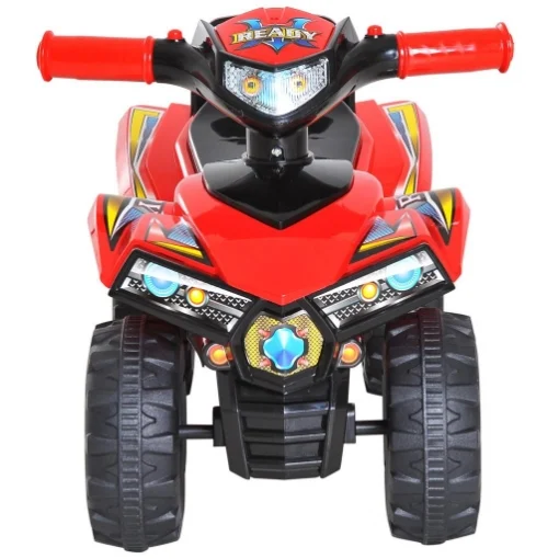 QUAD PER BAMBINI CON 4 RUOTE E CLACSON CON LUCI 60 × 38 × 42 CM COLORE ROSSO - BIEMME