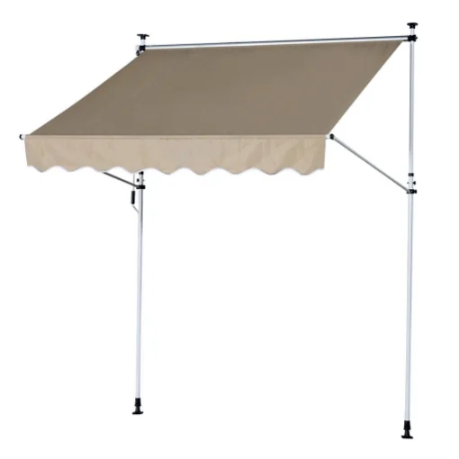 TENDA DA SOLE AVVOLGIBILE AUTOPORTANTE 300×150 CM IN COLORE BEIGE - MAURY'S