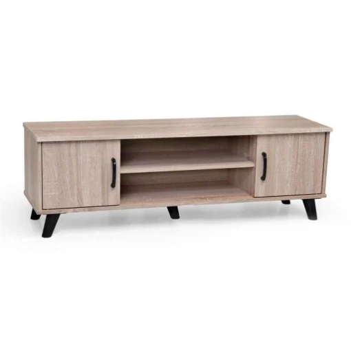 ARES MOBILE PORTA TV BASSO IN LEGNO 120 X 33 X 40 CM IN COLORE ROVERE - MAURY'S