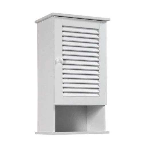 MOBILETTO PENSILE DA BAGNO CON ANTA 32 X 23 X H61 CM IN COLORE BIANCO - MAURY'S