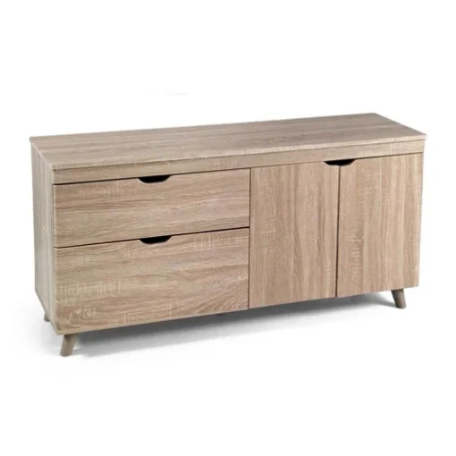 PERLA MOBILE BASSO PORTA TV IN LEGNO 140 X 38 X 62 CM COLORE NATURALE - MAURY'S