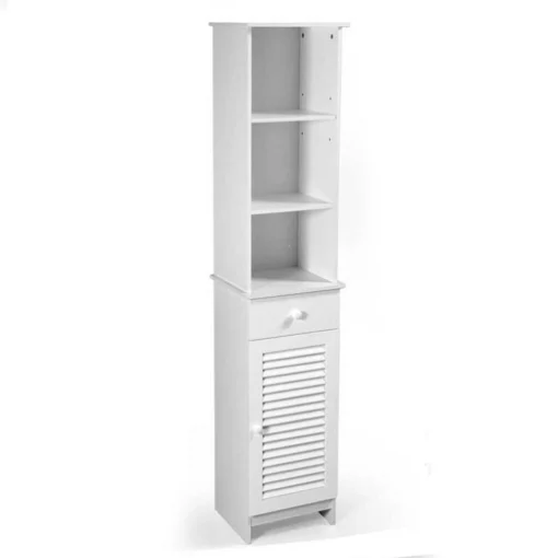 MOBILETTO DA BAGNO A COLONNA 34 X 30 X H163 CM IN COLORE BIANCO - MAURY'S