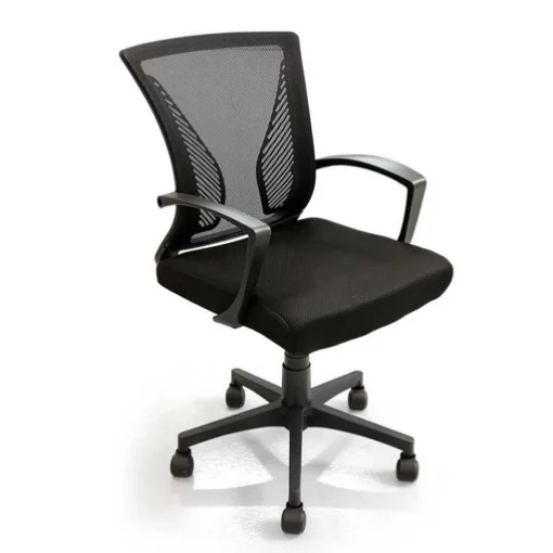 BRASILIA POLTRONA DA UFFICIO IN TESSUTO 57 X 65 X 91 X 101 CM COLORE NERO - MAURY'S
