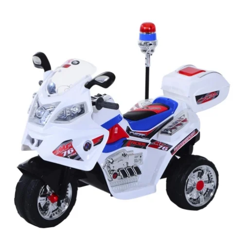 MOTO ELETTRICA PER BAMBINI 3 RUOTE CON MUSICA LUCI 112 × 51 × 72.5 CM - BIEMME