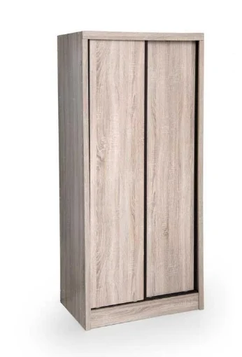 ARES ARMADIO IN LEGNO CON ANTE SCORREVOLI 84 X 56 X 187 CM COLORE ROVERE - MAURY'S