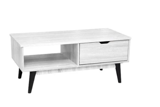 ARES MOBILE PORTA TV BASSO IN LEGNO 100 X 48 X 43 CM IN COLORE BIANCO - MAURY'S