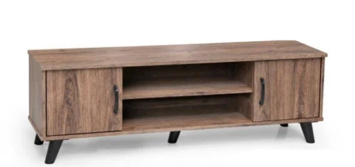 ARES MOBILE PORTA TV BASSO IN LEGNO 120 X 33 X 40 CM IN COLORE NOCE - MAURY'S