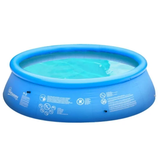 PISCINA GONFIABILE TONDA DA GIARDINO 274 X 76 CM IN COLORE BLU - MAURY'S