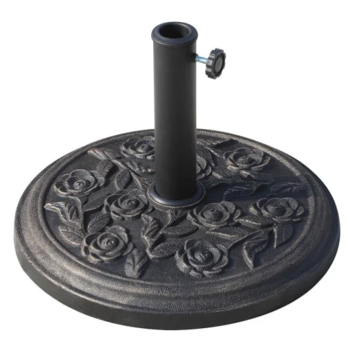 BASE PER OMBRELLONE DA 9 KG IN RESINA PER PALI 38-48MM COLORE BRONZO