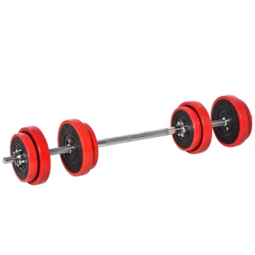 SET PESI DA 20 KG RIVESTIMENTO ANTIGRAFFI IN DOTAZIONE 1 BILANCIERE E 2 MANUBRI - MAURY'S