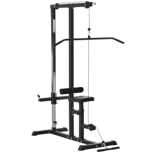 STAZIONE FITNESS PULL DOWN PER PALESTRA A CASA NERO - MAURY'S