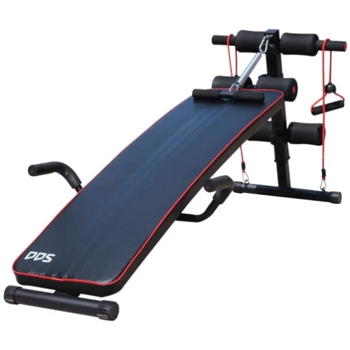 PANCA PER ADDOMINALI INCLINATA MULTIFUNZIONE E REGOLABILE 56.5 X 135 CM - MAURY'S