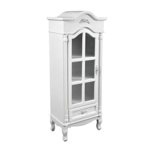 ROSE MOBILETTO A VETRINA 55 X 36 X H145 CM COLORE BIANCO - MAURY'S