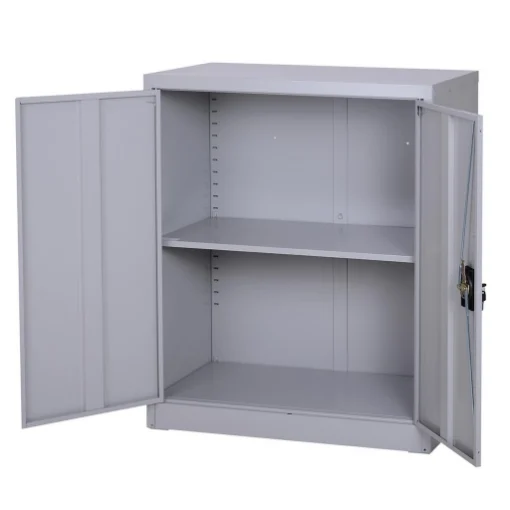 ARMADIETTO PORTADOCUMENTI CON CHIUSURA DI SICUREZZA IN ACCIAIO GRIGIO 80X40X92.5CM - MAURY'S
