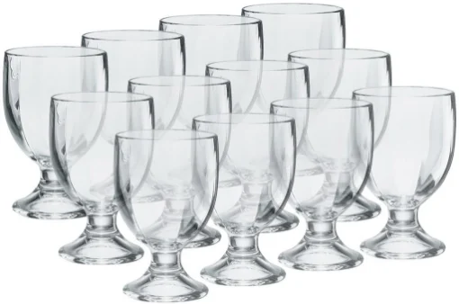 12 BICCHIERI CALICI RISTORANTE MUGHETTO PER ACQUA 245ML EXTRA RESISTENTI - MAURY'S