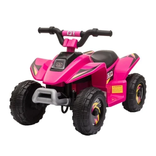 QUAD PER BAMBINI ELETTRICO CON BATTERIA RICARICABILE 6V ROSA - MAURY'S