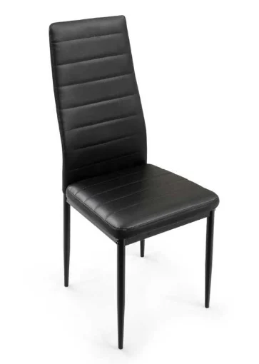 SEDIA DA INTERNO EFFETTO SIMILPELLE 40X41X95CM COLORE NERO - MAURY'S