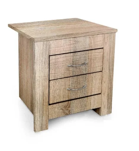 COMODINO DA ARREDO CON 2 CASSETTI 45X35X45CM IN COLORE ROVERE - MAURY'S