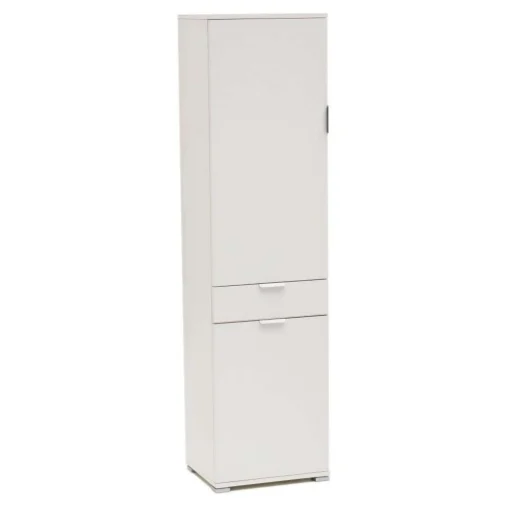 ARMADIO BASIC CON 2 ANTE E 1 CASSETTO BIANCO 45 X 38 X H174 CM - MAURY'S