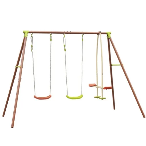 ALTALENA DA GIARDINO PER BAMBINI A 4 POSTI 290X190X195 CM - MAURY'S
